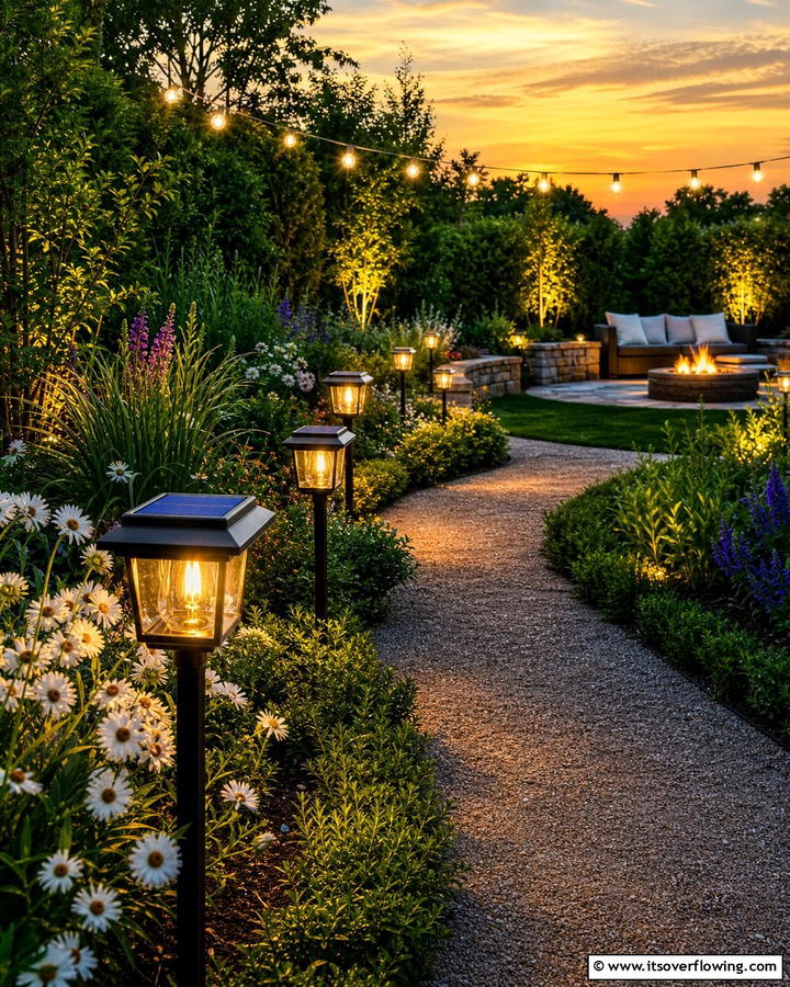 Solar Powered Garden Lights - 21 Garden Decor Ideas to Personalize Your Outdoor Sanctuary