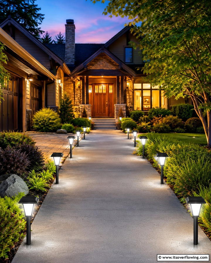 Solar Powered Path LightsExact - 25 Driveway Lighting Ideas to Illuminate Your Home