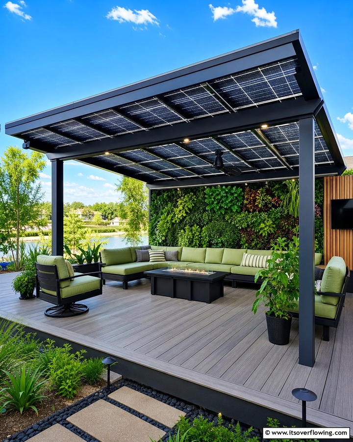 Solar Powered Patio Design - 21 Covered Patio Ideas for All-Weather Outdoor Living