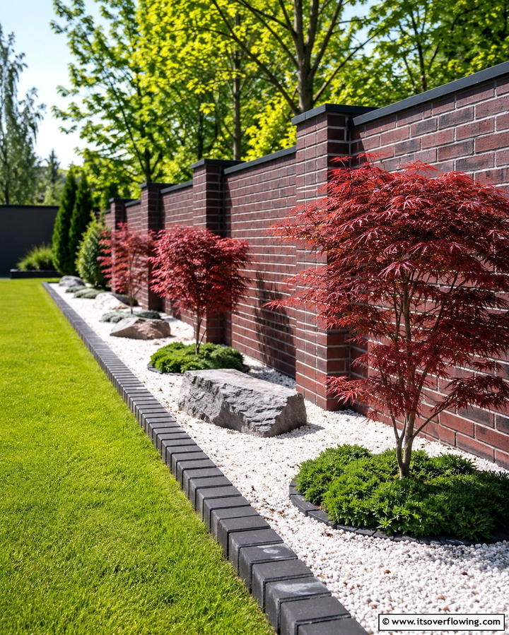 Sophisticated Brick Outline - 30 Classic Brick Fence Ideas for Timeless Outdoor Security & Charm
