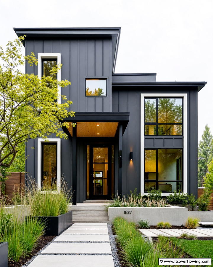 Sophisticated Charcoal Gray - 25 Board and Batten Siding Colors for Curb Appeal