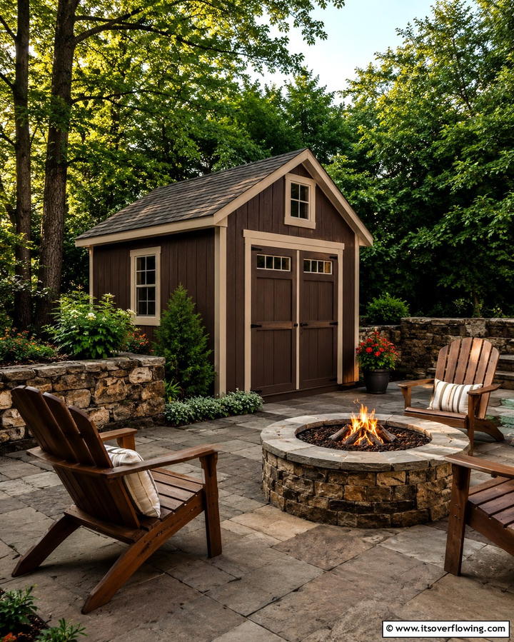 Sophisticated Chocolate Brown - 25 Shed Color Ideas to Brighten Your Outdoor Space