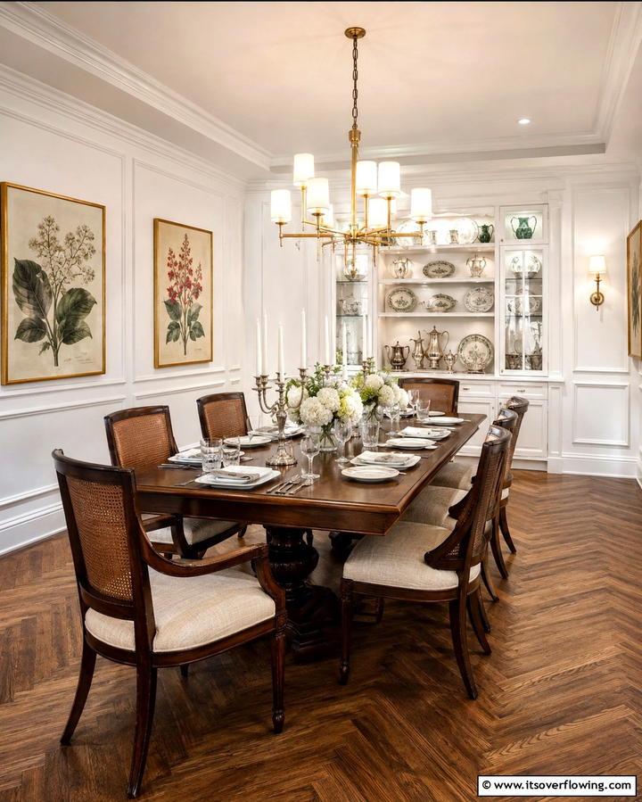 Sophisticated Dining Area - 30 Preppy Room Ideas for a Classic and Polished Home Look