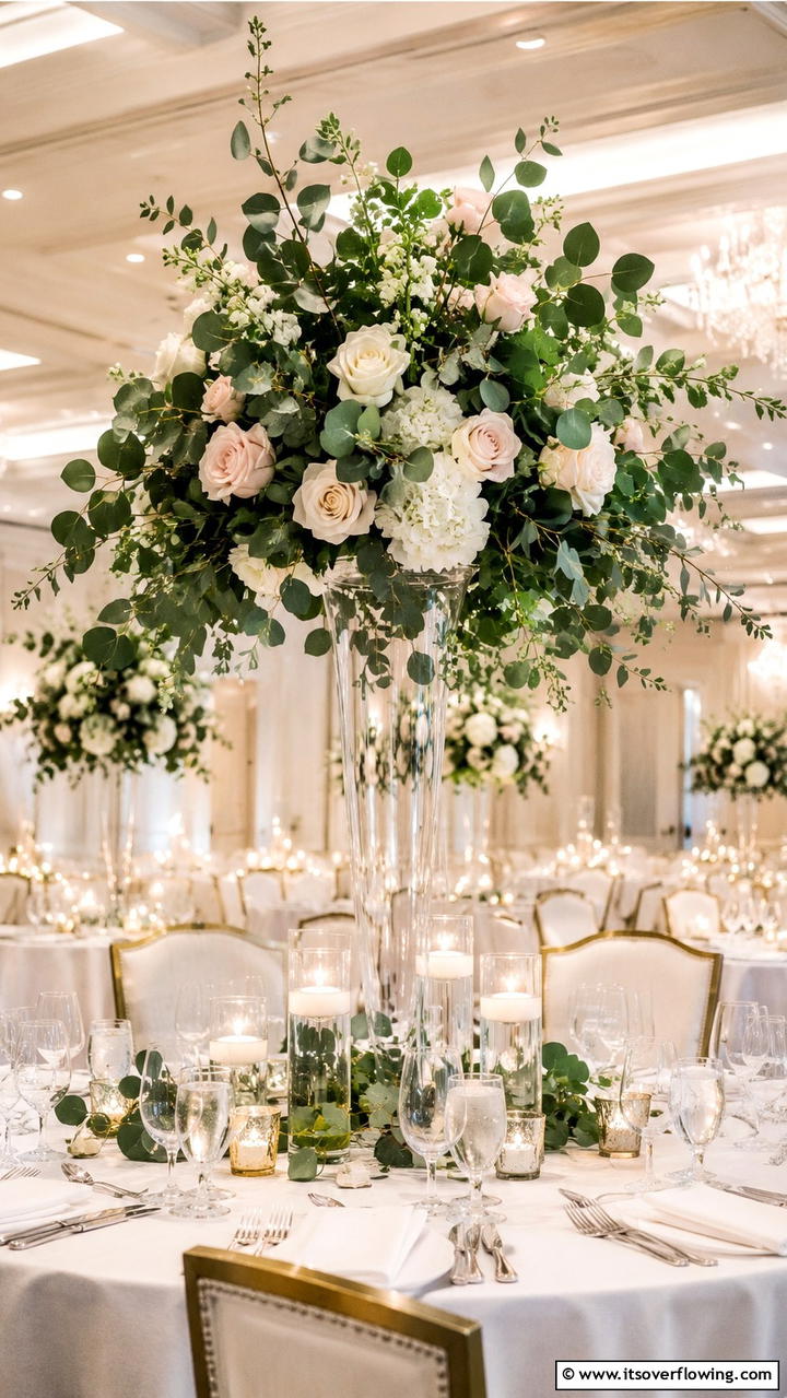 Sophisticated Eucalyptus Blooms - 30 Eucalyptus Wedding Centerpieces for Natural Elegance