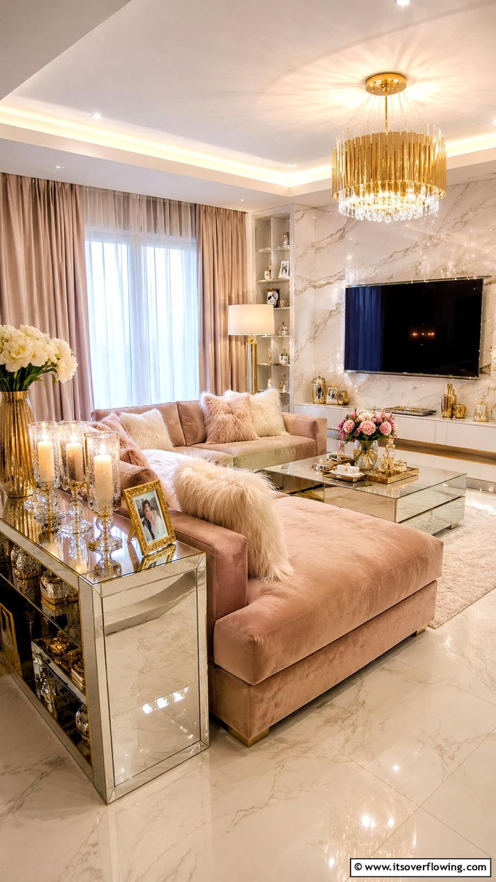 Sophisticated Glam Touches - 30 Condo Interior Design Ideas for Urban Living