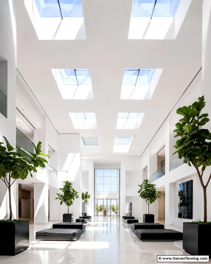 Sophisticated Skylight Inspired Ceiling - 30 Grand Cathedral Ceiling Ideas to Elevate Your Home’s Architecture