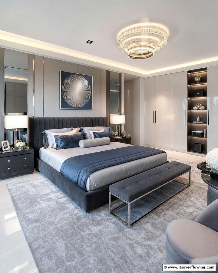Sophisticated Urban Retreat - 21 Inspiring Bedroom Decor Ideas for a Cozy Retreat