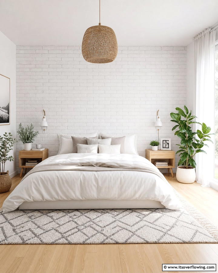 Sophistication with White Brick Wallpaper - 25 Brick Wallpaper Ideas to Transform Your Interior Spaces