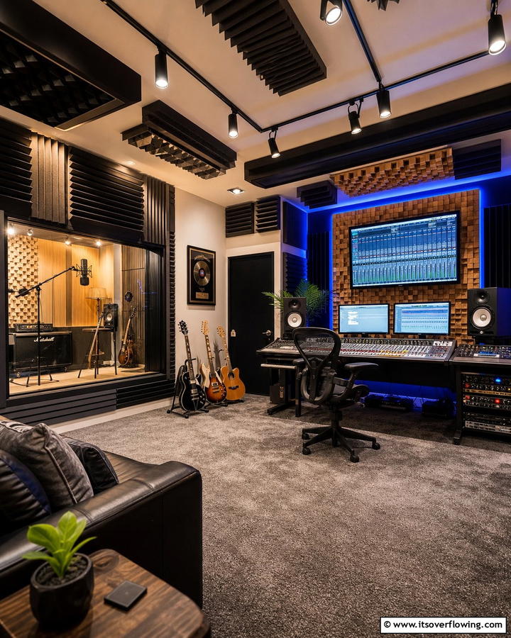 Soundproof Music Studio - 21 Basement Ideas to Transform Your Underutilized Space