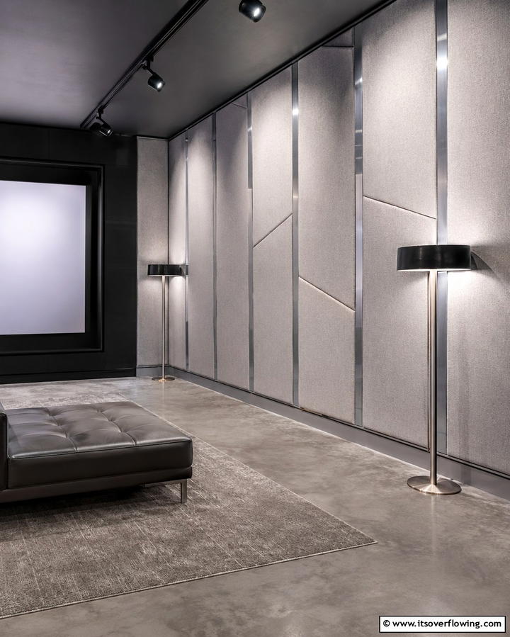Soundproof Walls for Immersive Audio Experience - 30 Media Room Ideas for Ultimate Living Room Entertainment