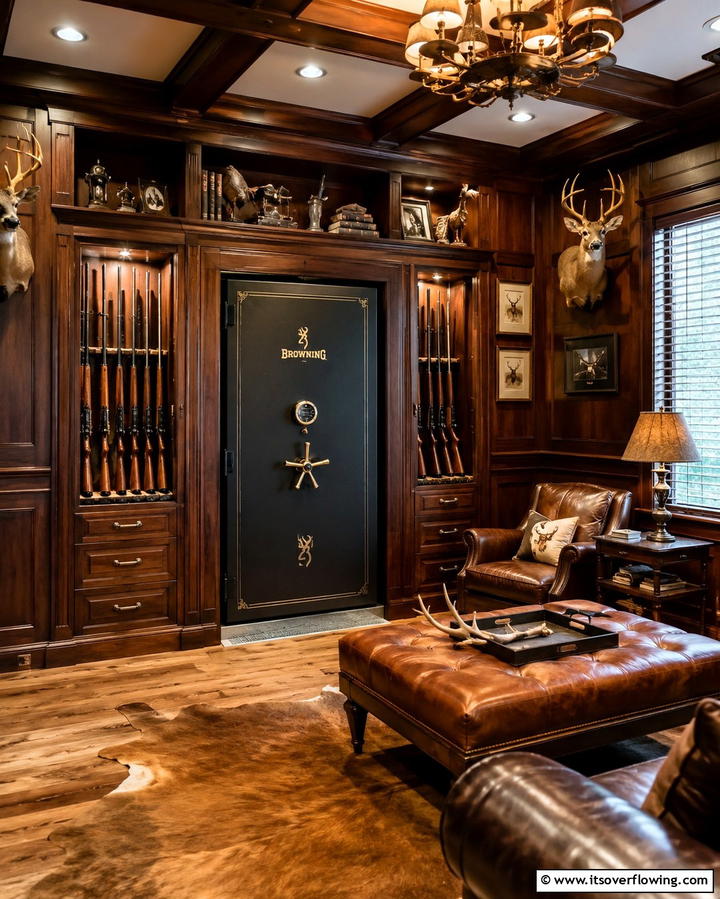 Soundproof Walls for Privacy - 25 Unique Hunting Man Cave Ideas for Your Space