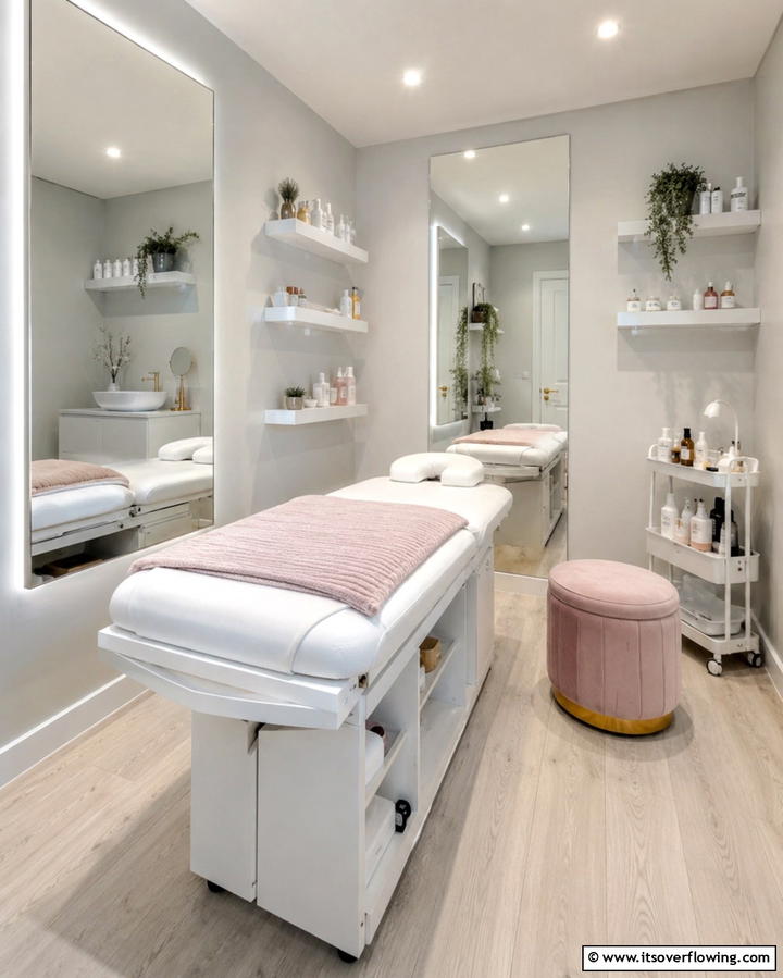 Soundproofing for Undisturbed Treatments - 25 Esthetician Room Ideas for a Relaxing and Professional Space