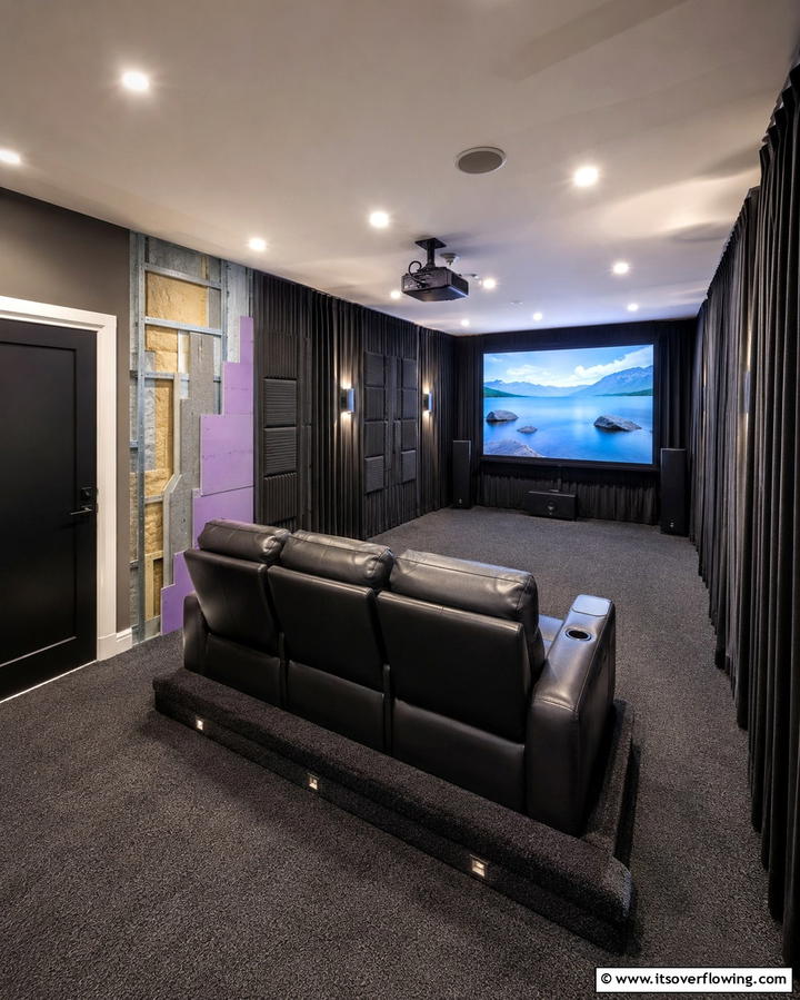 Soundproofing for Undisturbed Viewing - 25 Basement Home Theater Ideas for Movie Nights