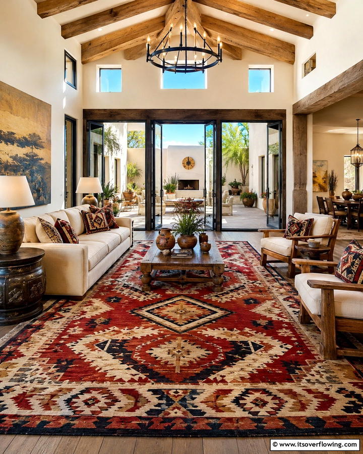Southwestern Rugs - 30 Bold Southwestern Decor Ideas for Modern Homes