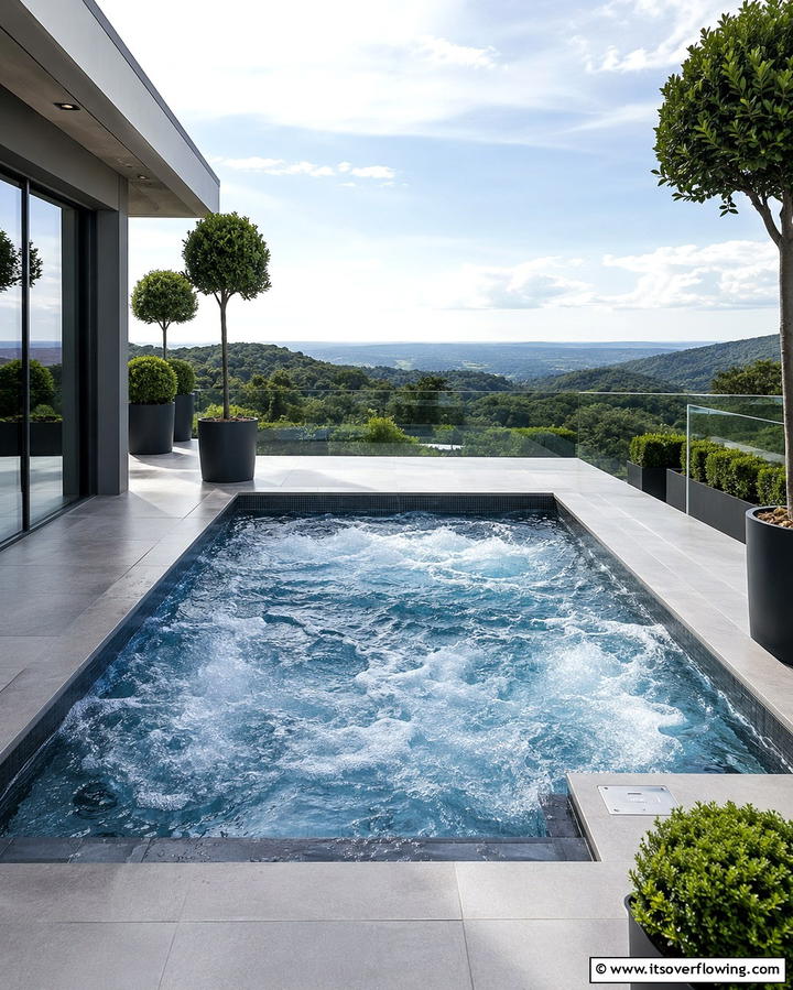 Spa Jets Integration - 25 Spool Pool Ideas for Compact Backyard Spaces