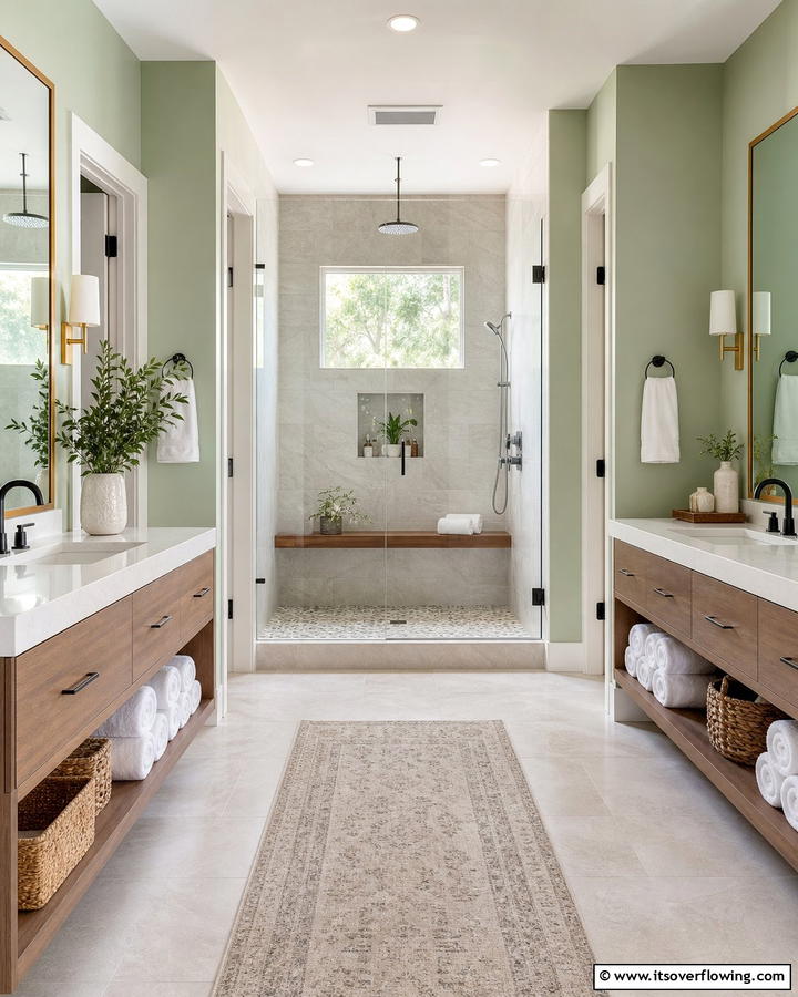 Spa Like Ambiance - 30 Jack and Jill Bathroom Ideas for Shared Spaces