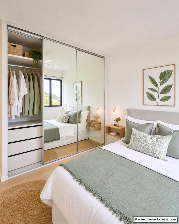 Space Efficient Wardrobes - 21 Small Bedroom Organization Ideas to Maximize Space