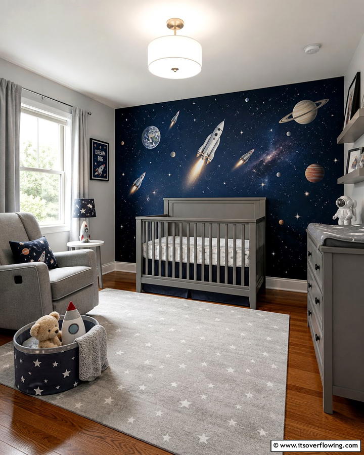 Space Explorer Nursery - 25 Whimsical Nursery Ideas for a Magical Space