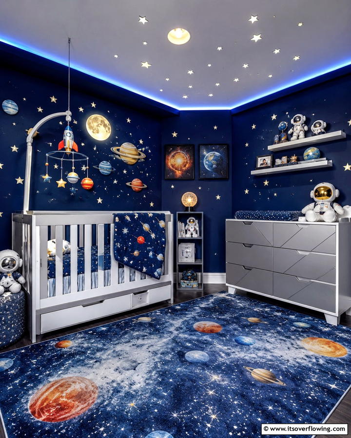 Space Explorer Theme - 25 Baby Boy Nursery Ideas for a Cozy and Fun Space