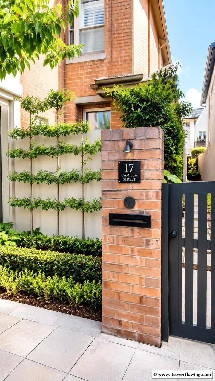 Space Saving Brick Mailbox - 30 Brick Mailbox Ideas for a Charming Curb Appeal Upgrade