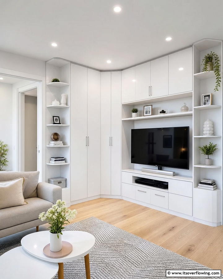 Space Saving Corner Cabinets - 21 Floor to Ceiling Cabinets Ideas for Modern Home Storage