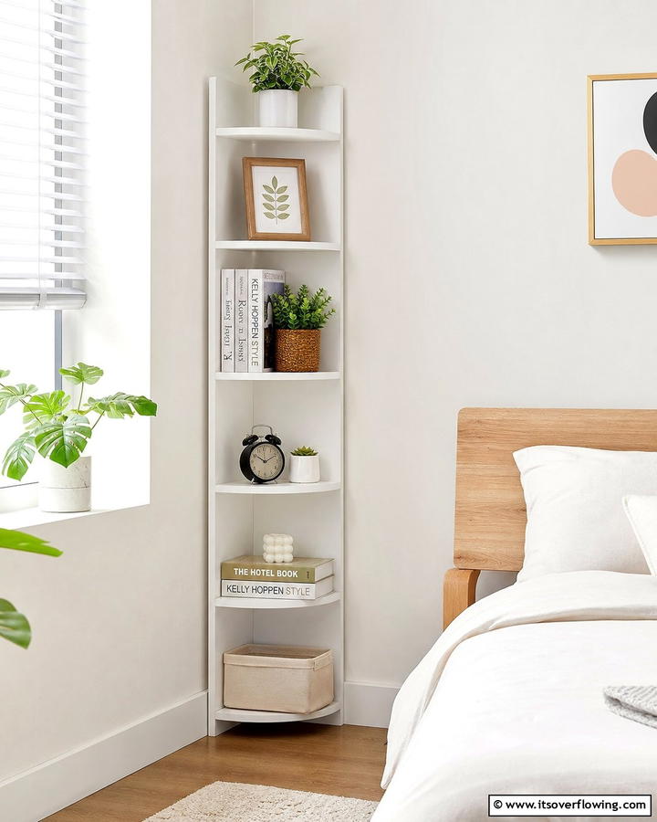 Space Saving Corner Rack - 21 Corner Shelf Ideas for Stylish Space Optimization