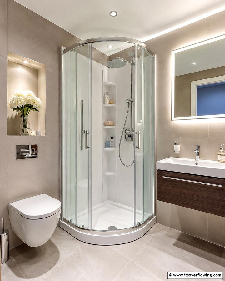 Space Saving Corner Shower Layout - 30 Space-Efficient Corner Shower Ideas for Modern Bathrooms