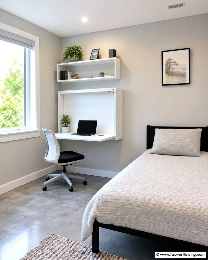 Space Saving Desks - 21 Small Bedroom Organization Ideas to Maximize Space