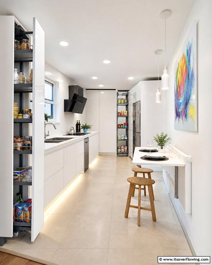 Space Saving Efficiency - 30 Kitchens Without Upper Cabinets for Open Concepts