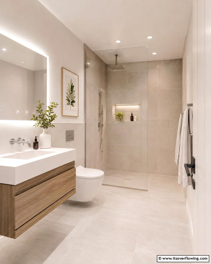 Space Saving Fixtures - 30 Small Master Bathroom Ideas for Efficient Luxury