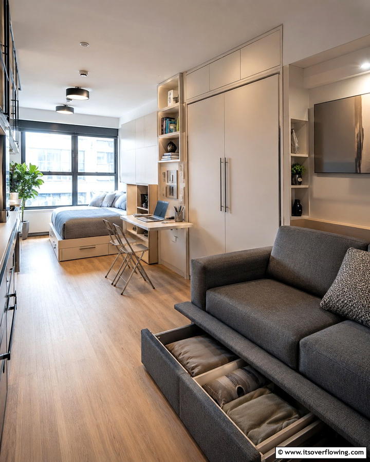 Space Saving Furniture - 30 Bachelor Room Ideas for Modern Masculine Spaces