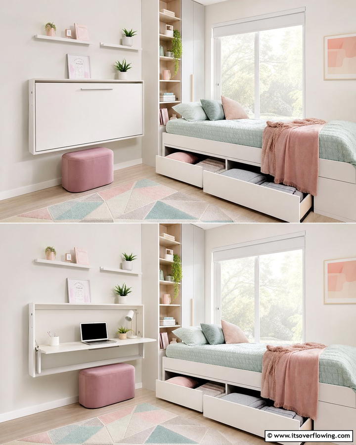 Space Saving Furniture - 30 Tween Bedroom Ideas for Fun and Age-Appropriate Style