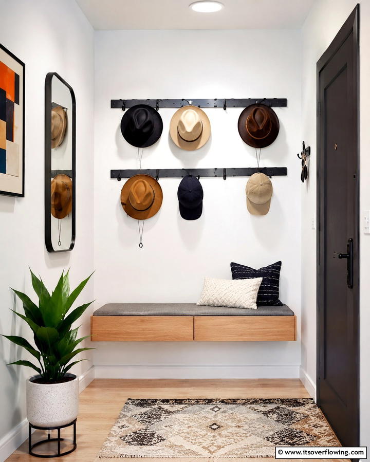 Space Saving Hat Hanger - 30 Smart Hat Storage Ideas to Declutter Your Home