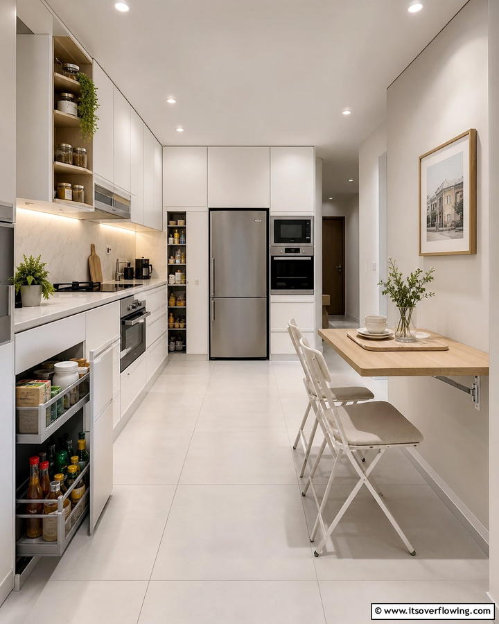 Space Saving Layout Ideas - 21 Minimalist Kitchen Ideas for Clean & Functional Spaces