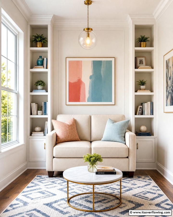 Space Saving Loveseat - 21 Living Room Couch Ideas for Comfortable Entertaining