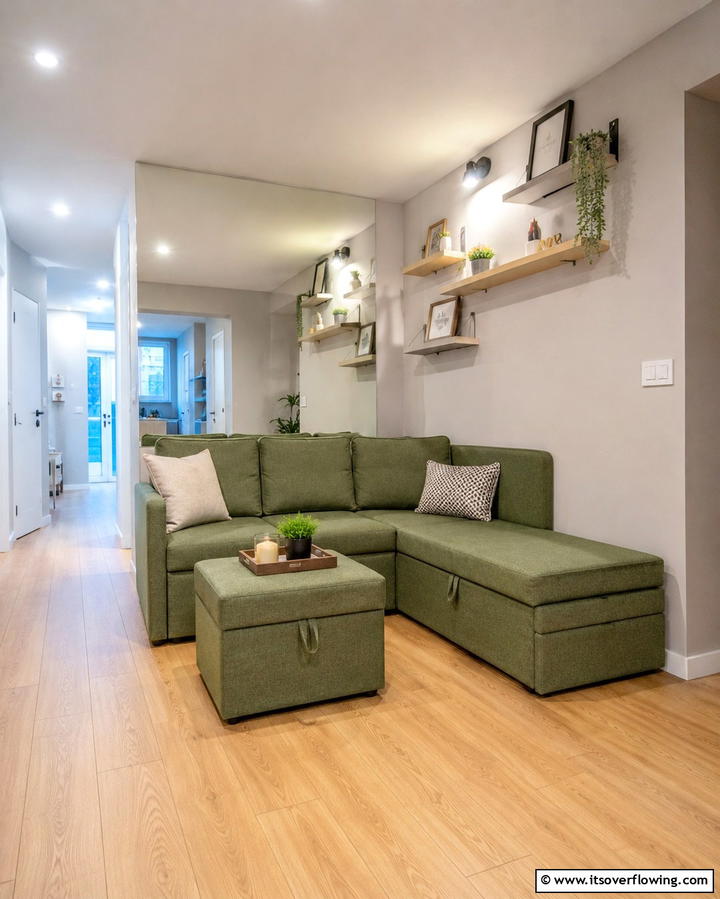 Space Saving Sectionals for Compact Living - 30 Sectional Living Room Ideas for Flexible Seating