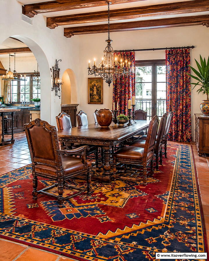 Spanish Style Rugs - 20 Spanish Style Dining Room Ideas for a Chic Look