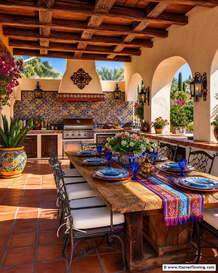 Spanish Style Stucco Outdoor Kitchen - 20 Stucco Outdoor Kitchen Ideas for Stylish Cooking