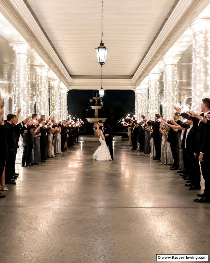 Sparkler Send Off Entrance - 25 Wedding Entrance Ideas for a Grand Arrival