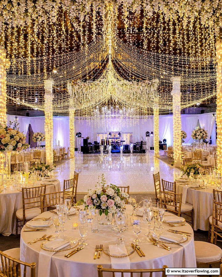 Sparkling Fairy Lights Decor - 25 Fairytale Wedding Ideas for Your Dream Ceremony