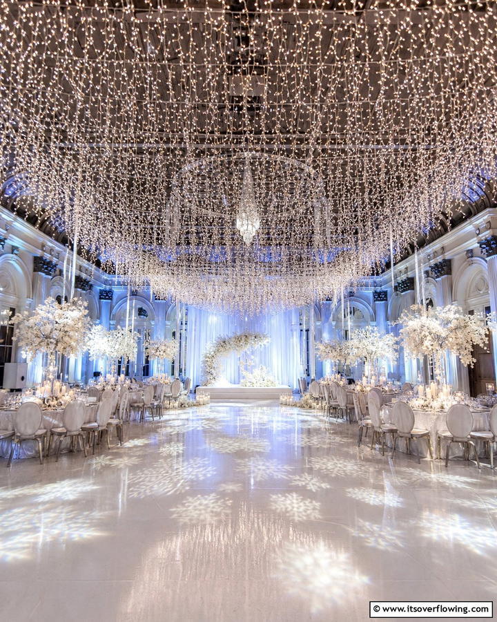 Sparkling Lighting Effects - 21 Winter Wedding Ideas for a Magical Seasonal Celebration