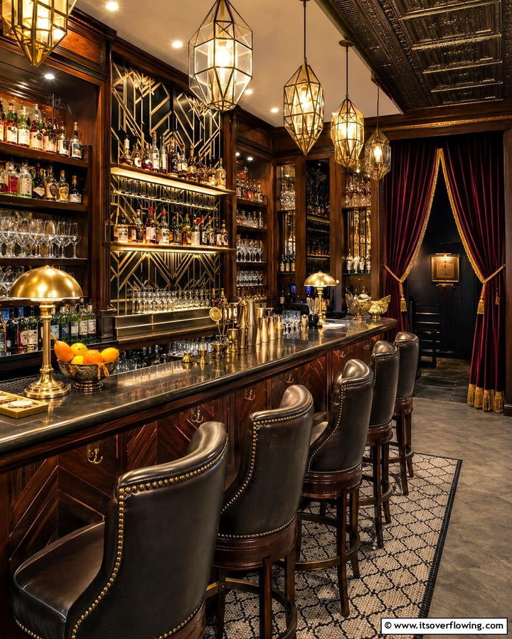 Speakeasy Style Bars - 25 Art Deco Wedding Ideas for Glamorous Celebrations