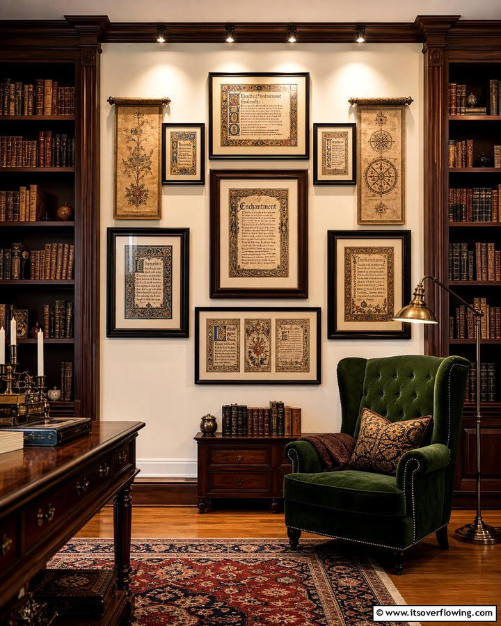 Spell Book Art Collection - 30 Harry Potter Decor Ideas- Magical Themed Room Designs