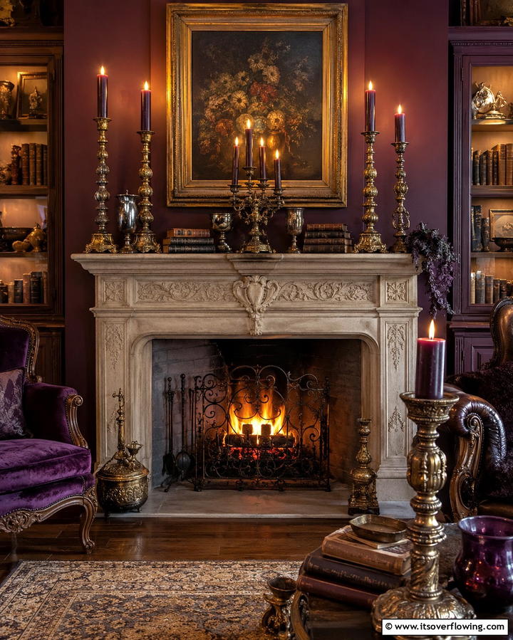 Spellbook Coffee Table Decor - 30 Enchanting Witchy Living Room Decor Ideas