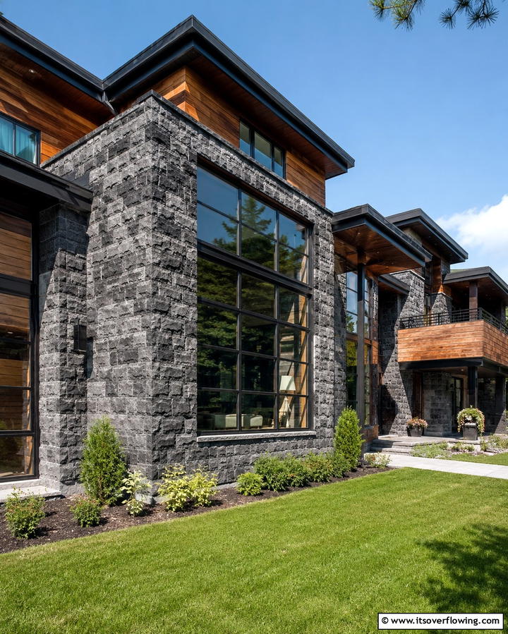 Split Face Stone Texture - 25 Stone Exterior Home Ideas for a Timeless Look