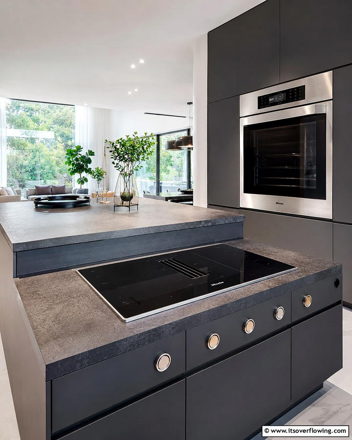 Split Level Breakfast Nook - 30 Modern Split Level Kitchen Design Concepts