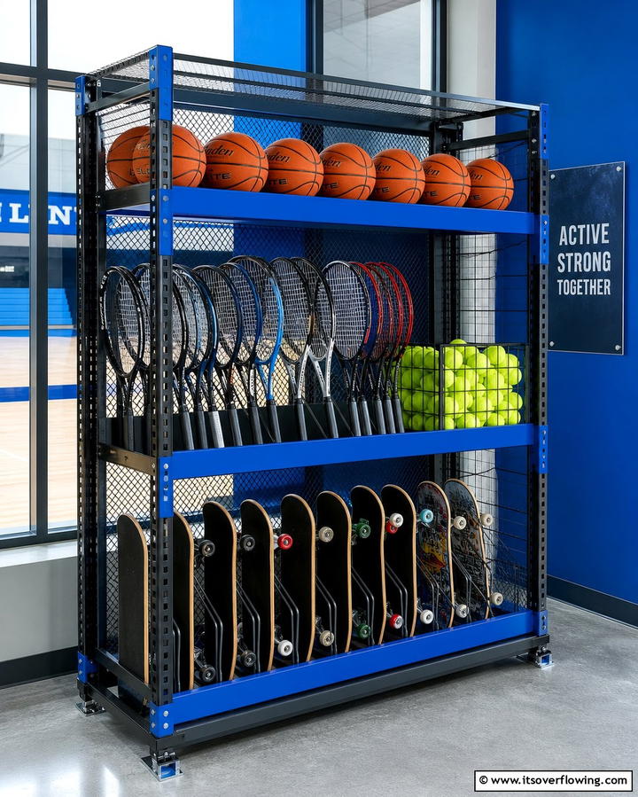 Sports Equipment Racks - 25 Creative Garage Decor Ideas for Every Style