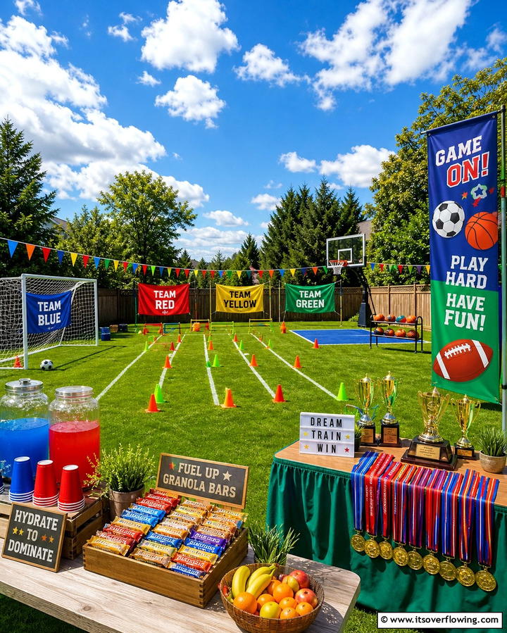Sports Extravaganza - 25 Backyard Birthday Party Ideas for Unforgettable Celebrations