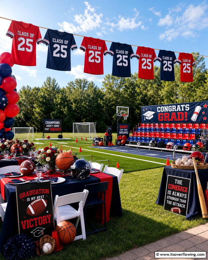 Sports Themed Graduation Party - 21 Graduation Party Ideas for Memorable Celebrations