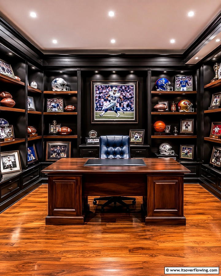 Sports Themed OfficeOne - 30 Home Office Ideas Designed Specifically for Him